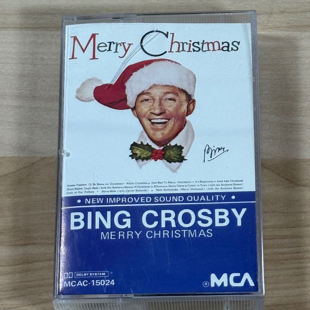 Bing Crosby Merry Christmas Cassette VINTAGE GUC